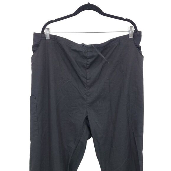 Dickies Black 2X TL Work Pant Elastic Drawstring Waist Pocket Lightweight Cotton - Picture 4 of 11